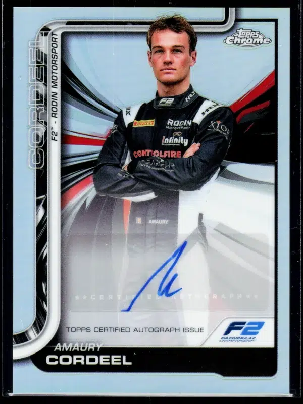 2025 Amaury Cordeel #CAC COR Topps Chrome Formula 1 Autograph RC - front