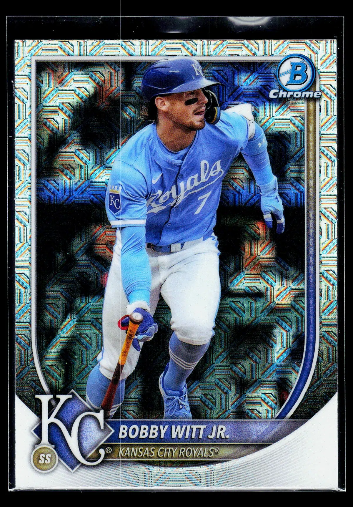 2025 Bobby Witt Jr #7 Bowman Chrome - front
