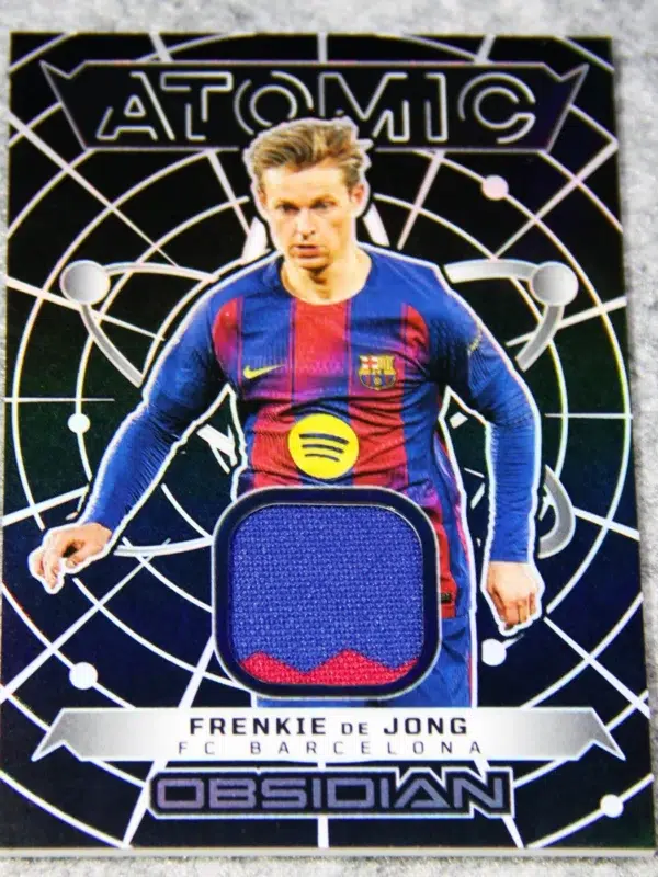 2025 Frenkie de Jong #AM-FDJ Panini Obsidian Atomic Relic Patch /199