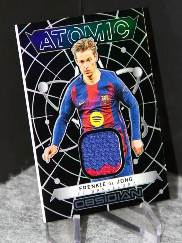 2025 Frenkie de Jong #AM-FDJ Panini Obsidian Atomic Relic Patch /199