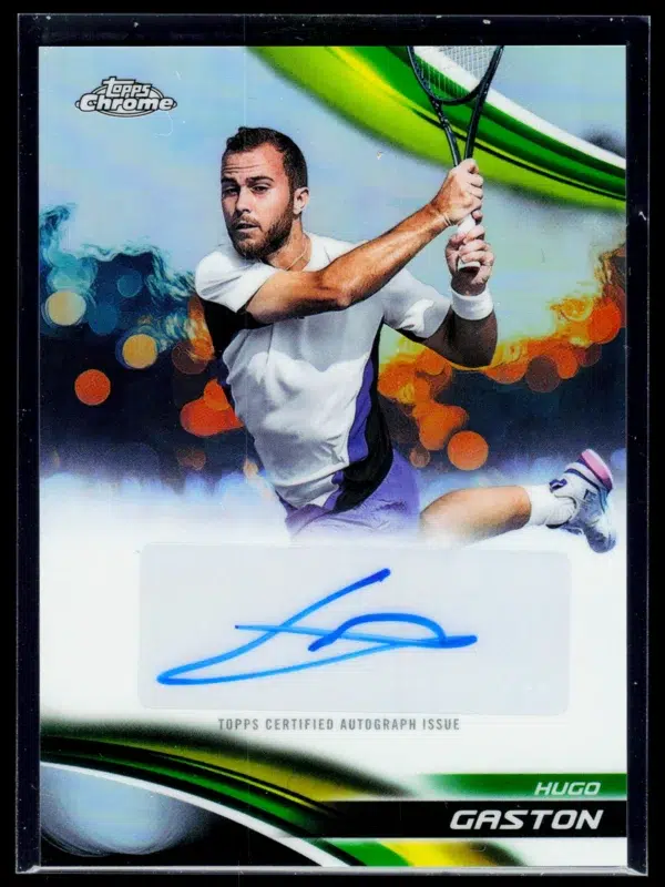 2025 Hugo Gaston #CA HGN Topps Chrome Tennis Geometric Refractor Autograph - front