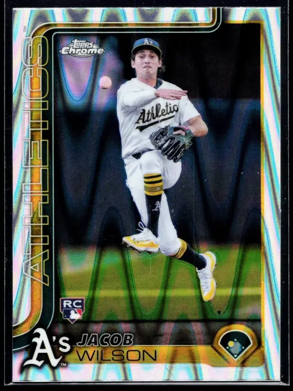 2025 Jacob Wilson #96 Topps Chrome RC - front