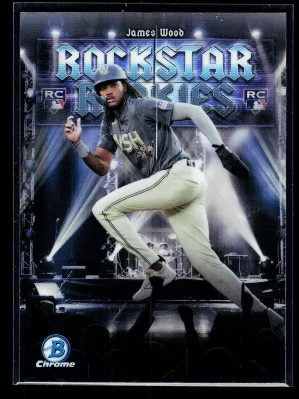 2025 James Wood #RR 11 Bowman Chrome Rockstar Rookies RC - front