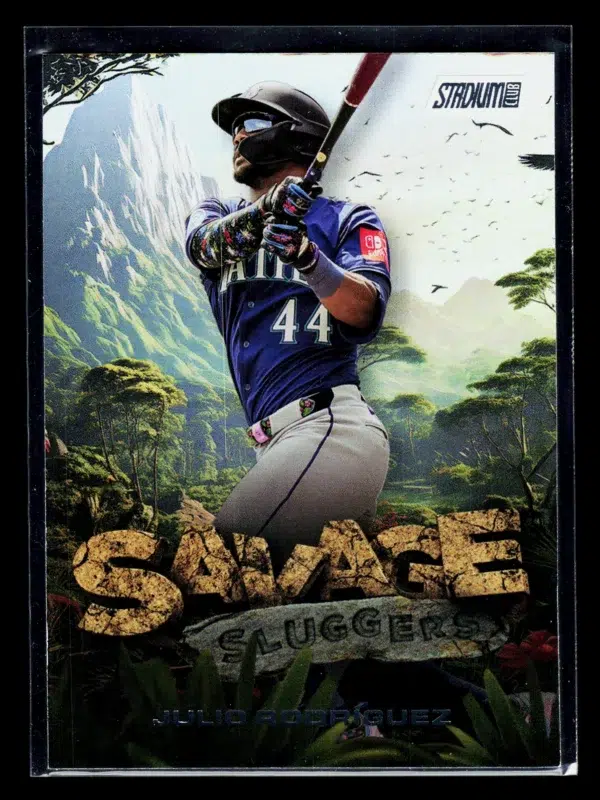 2025 Julio Rodríguez #SS 1 Topps Stadium Club Savage Sluggers - front