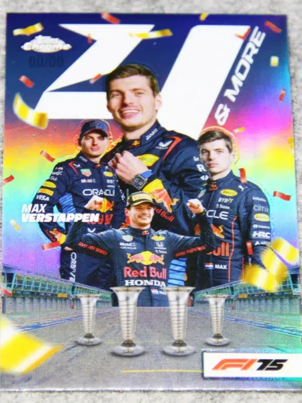 2025 Max Verstappen #4N-1 Topps Formula 1 Chrome 4 & More /00
