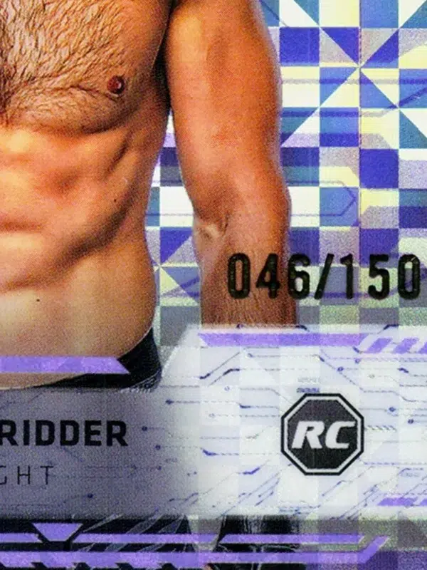 2025 Reinier de Ridder #13 Topps Finest UFC of 150 - detail