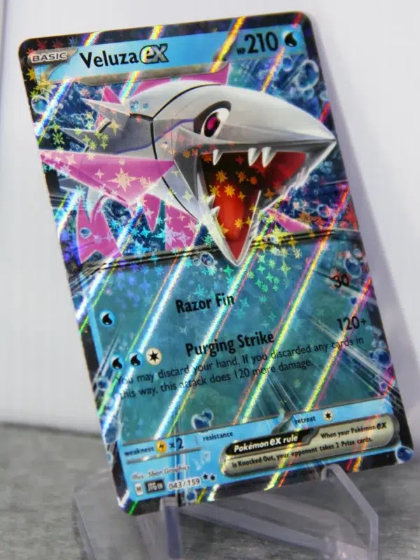 2025 Veluza ex #043 159 Pokemon Journey Together Double Rare Holo - stand
