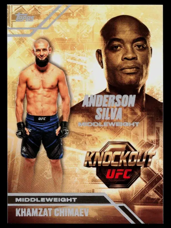 2026 Khamzat Chimaev & Anderson Silva #OS-2 Topps UFC Knockout Octagon Successors