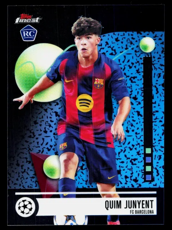 2026 Quim Junyent #51 Topps Finest UEFA Champions League Rookie - front