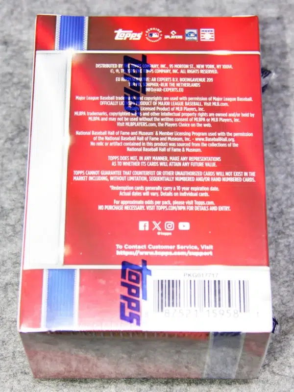 2026 Topps Chrome Baseball MLB Blaster Box - back