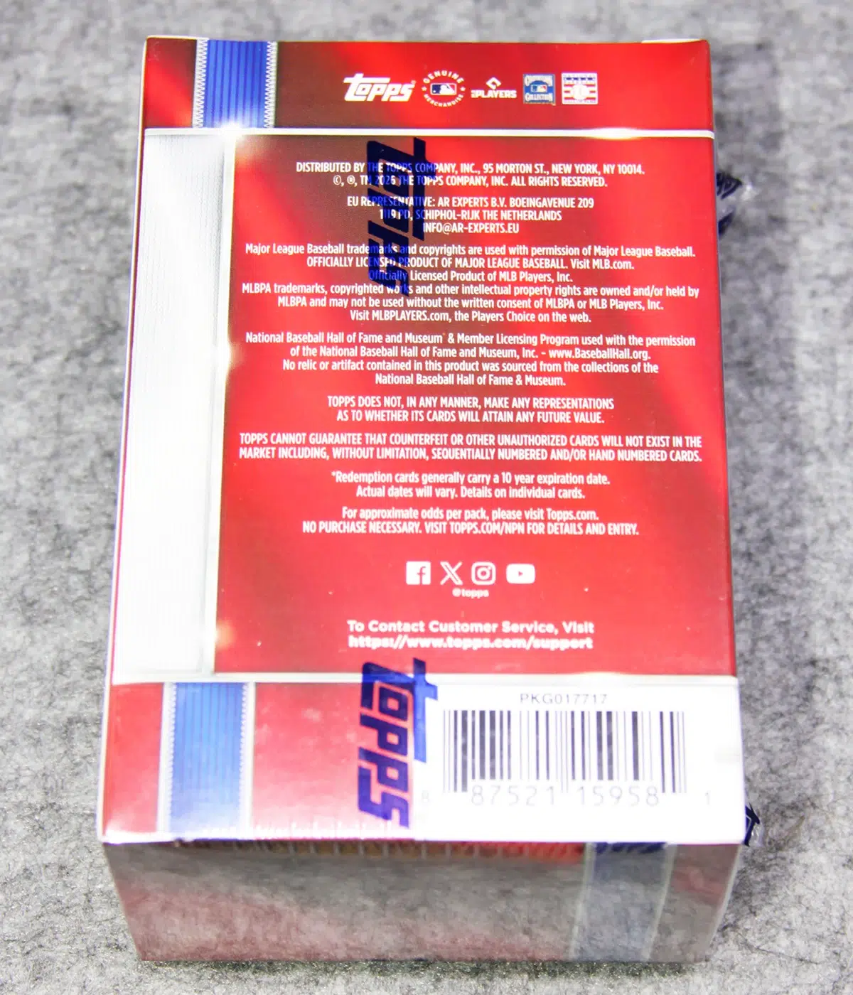 2026 Topps Chrome Baseball MLB Blaster Box - back