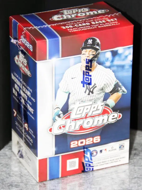2026 Topps Chrome Baseball MLB Blaster Box - front