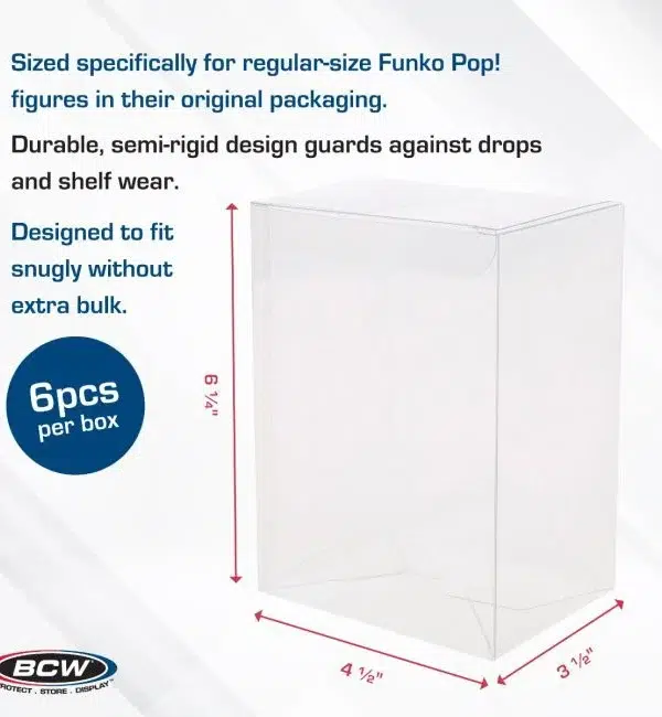 BCW POP! Figure Storage Boxes 6 Pack