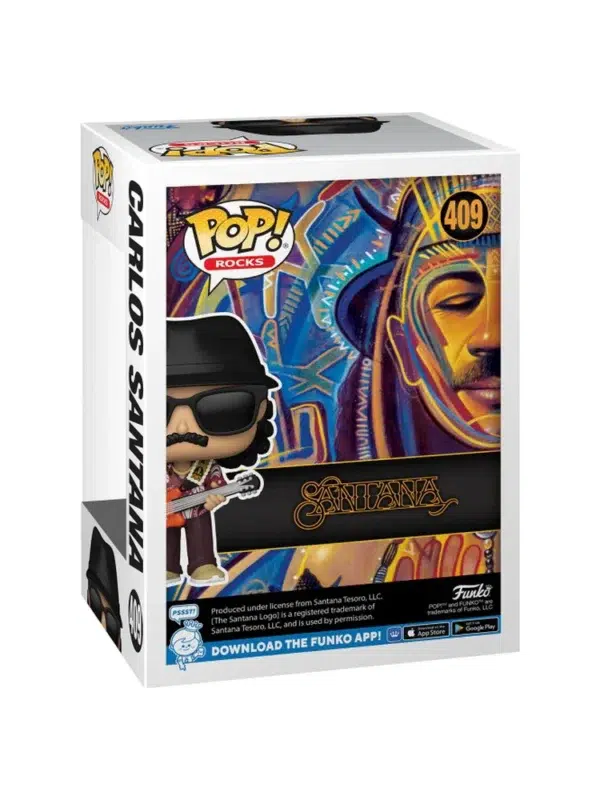 Funko POP! Rocks Carlos Santana #409 Santana - back