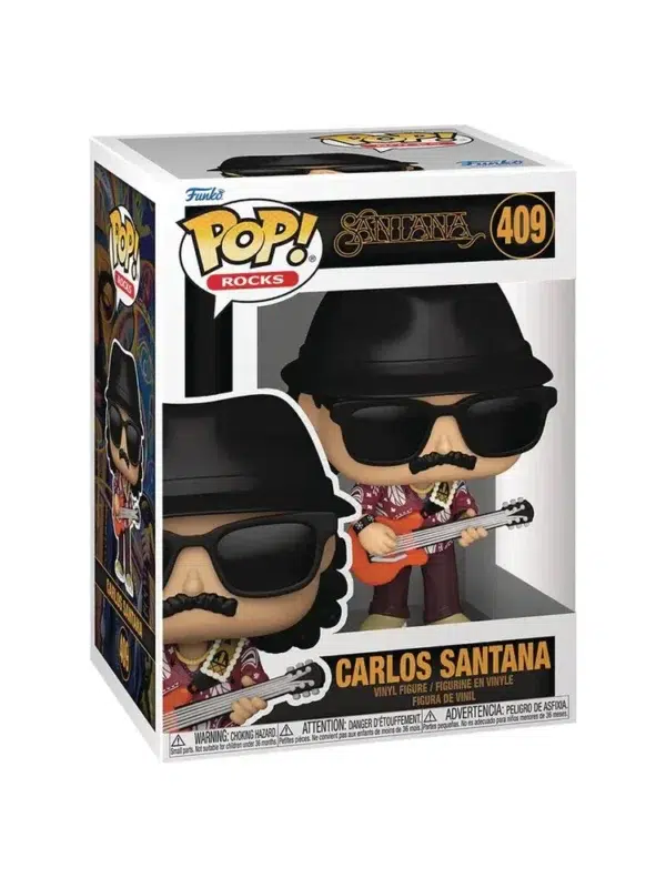 Funko POP! Rocks Carlos Santana #409 Santana - box