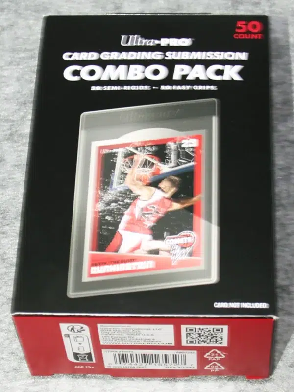 Ultra PRO Card Grading Submission Combo Pack 50 Semi Rigids & 50 Easy Grip Sleeves - front