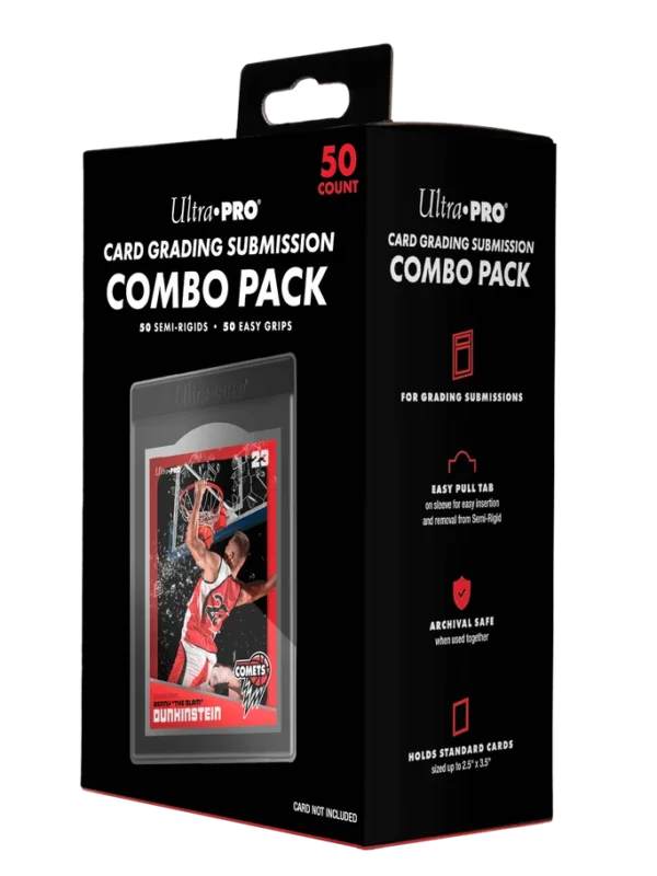 Ultra PRO Card Grading Submission Combo Pack 50 Semi-Rigids & 50 Easy Grip Sleeves
