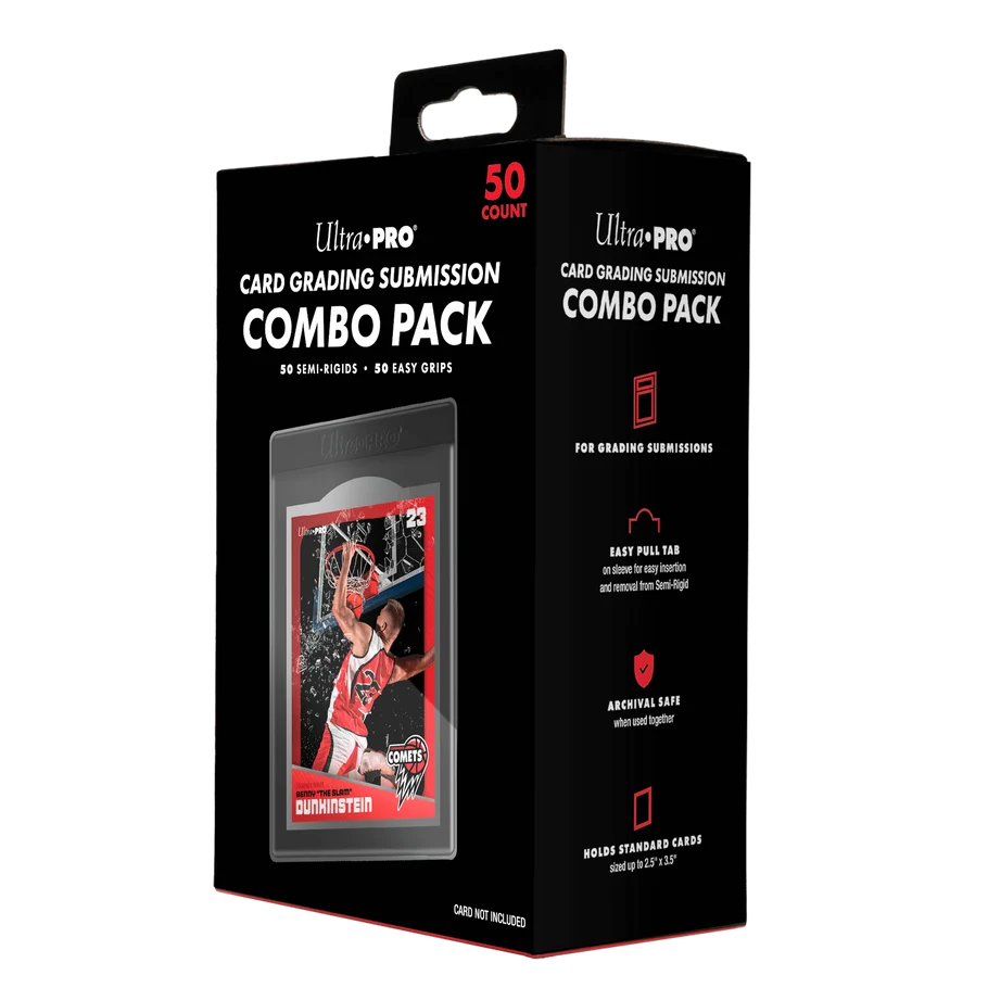 Ultra PRO Card Grading Submission Combo Pack 50 Semi-Rigids & 50 Easy Grip Sleeves