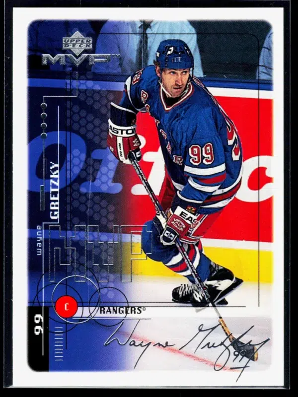 1998 99 Wayne Gretzky #52 Upper Deck MVP Silver Script - front