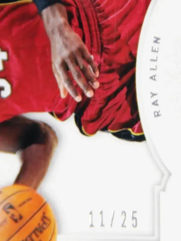 2012 13 Ray Allen #8 Panini National Treasures of 25 - detail