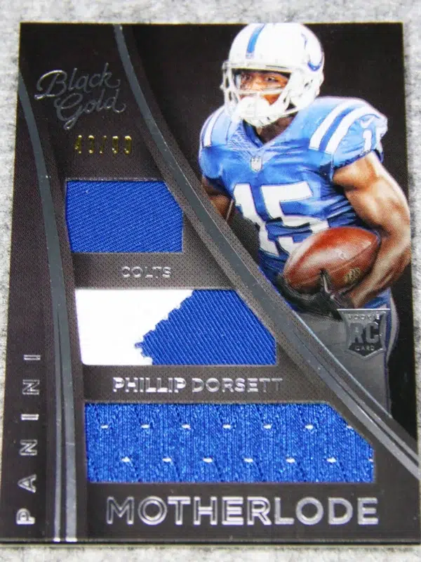 2015 Phillip Dorsett #ML PD Panini Black Gold Motherlode of 99 - front
