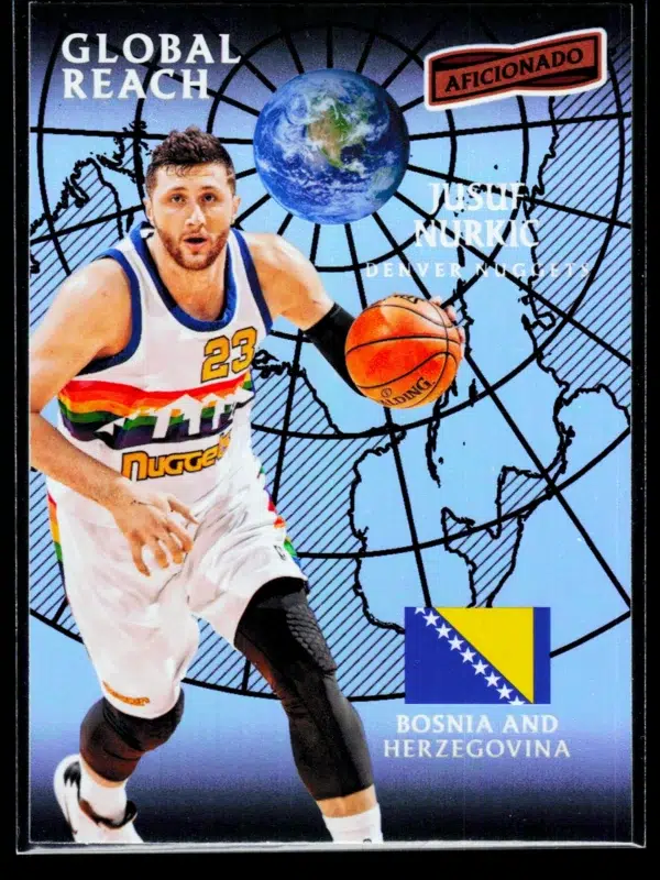 2016 17 Jusuf Nurkic #124 Panini Aficionado Global Reach - front