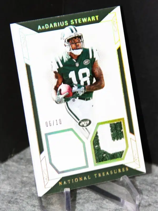2017 ArDarius Stewart #13 Panini National Treasures Rookie Dual Materials Holo Gold of 10 - stand