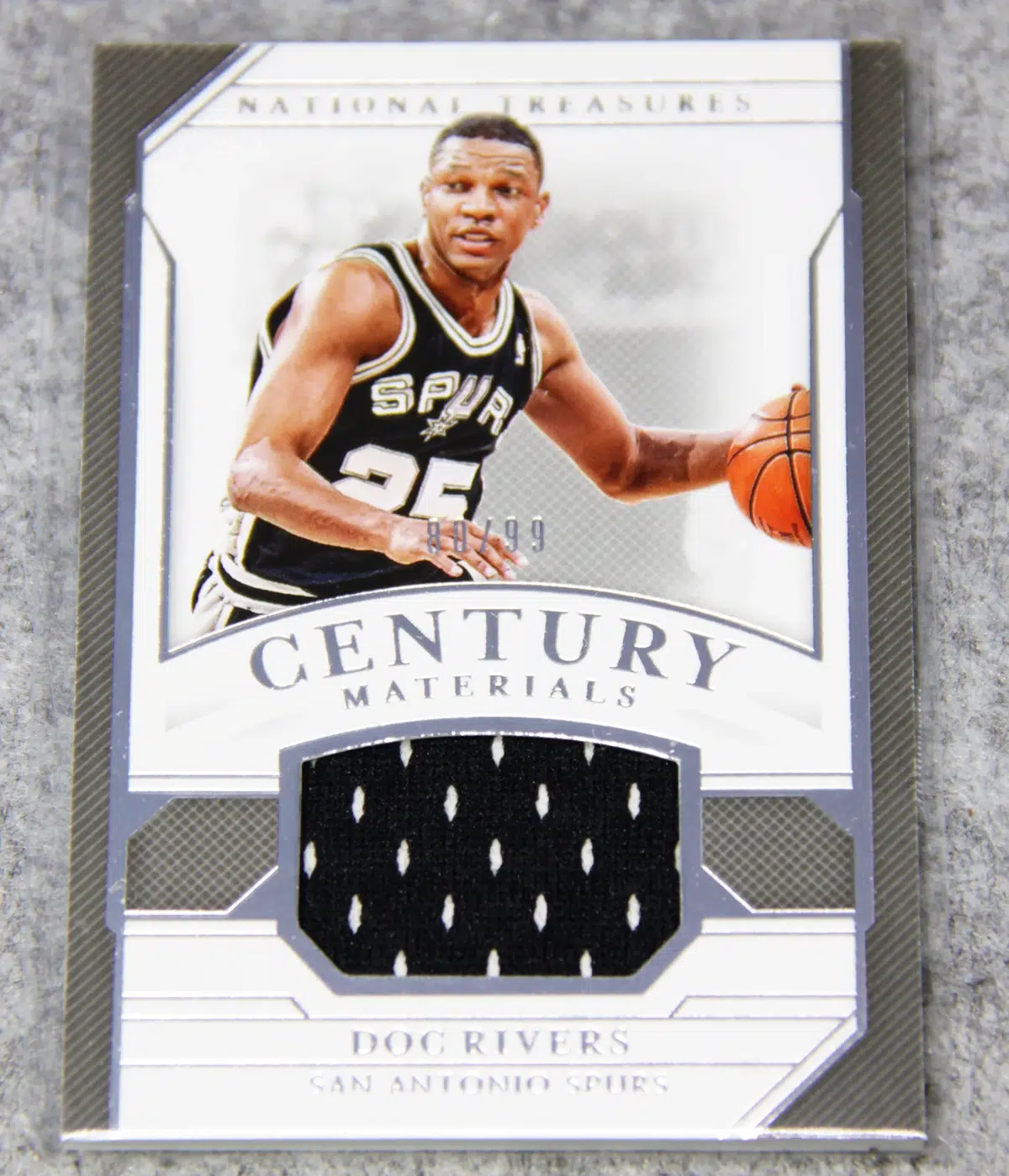 2018 19 Doc Rivers #CM DR Panini National Treasures Century Materials of 99 - front