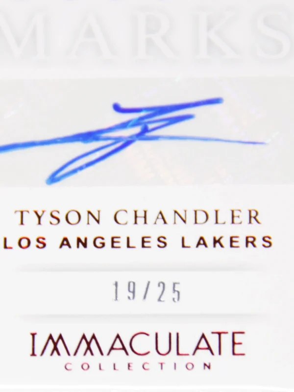 2018 19 Tyson Chandler #MM TCH Panini Immaculate Collection Modern Marks of 25 - detail