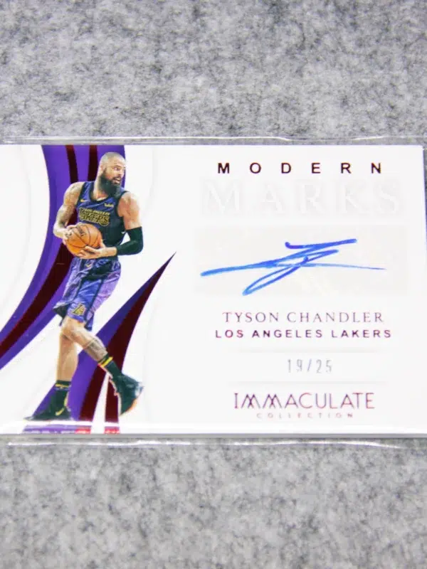 2018 19 Tyson Chandler #MM TCH Panini Immaculate Collection Modern Marks of 25 - front