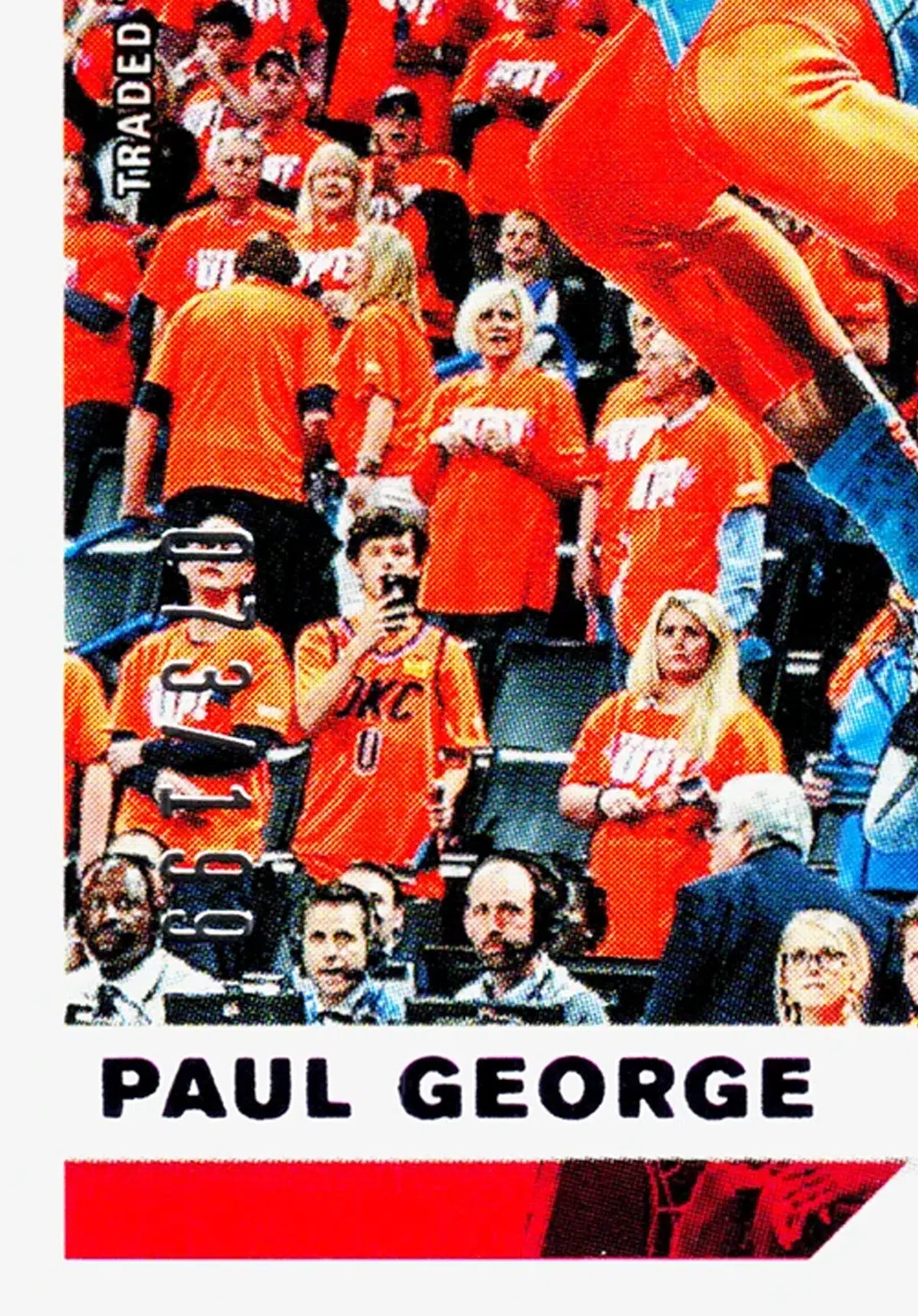 2019 20 Paul George #141 Panini Donruss Press Proof of 199 - detail