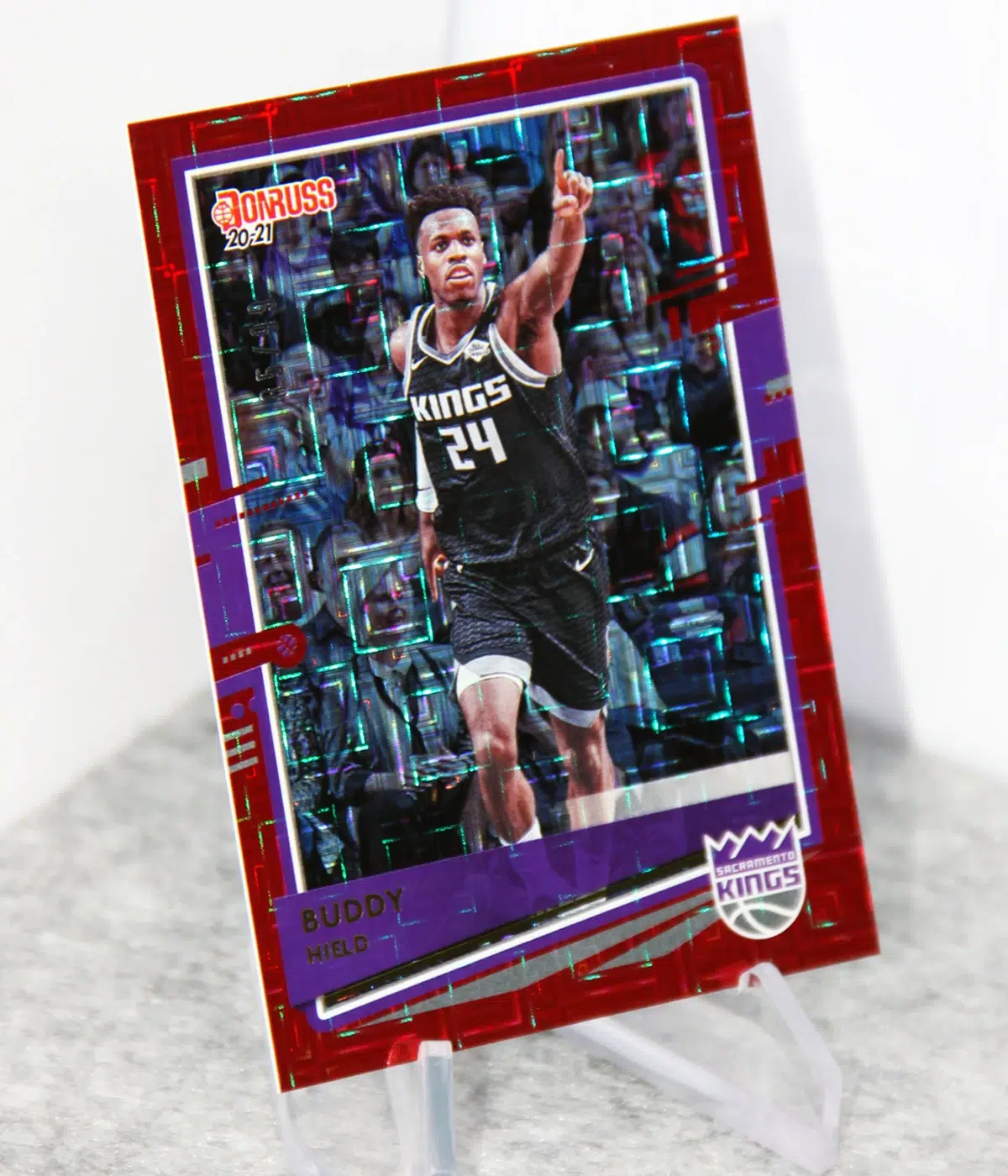 2020 21 Buddy Hield #160 Panini Donruss Red Laser of 99 - stand