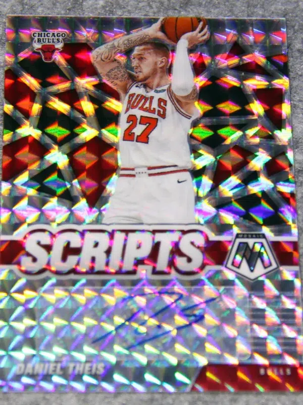 2020 21 Daniel Theis #SC DTH Panini Mosaic Scripts - front