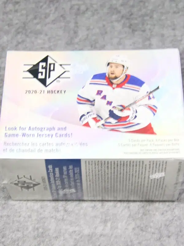 2020 21 Upper Deck SP Hockey NHL Blaster Box - back