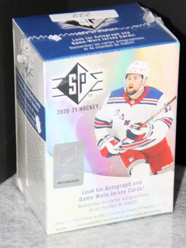 2020 21 Upper Deck SP Hockey NHL Blaster Box - front
