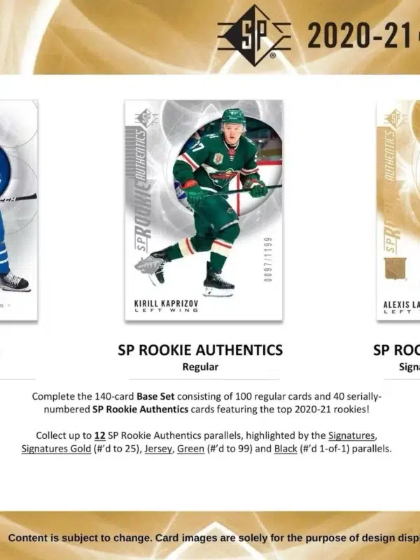 2020-21 Upper Deck SP Hockey NHL Blaster Box