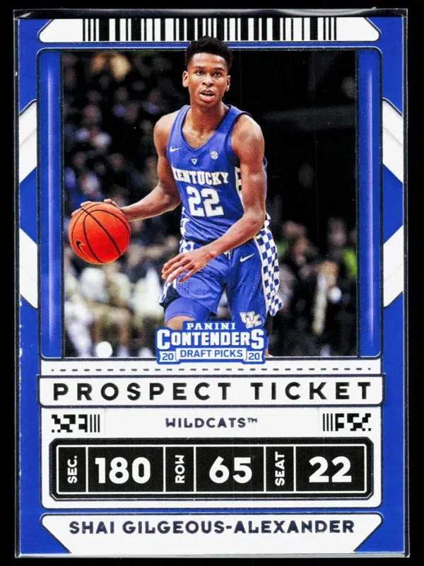 2020 Shai Gilgeous Alexander #39 Panini Contenders Draft Picks Prospect Ticket - front