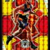 2021 22 Cameron Payne #37 Panini Mosaic Red Yellow Mosaic of 88 - front