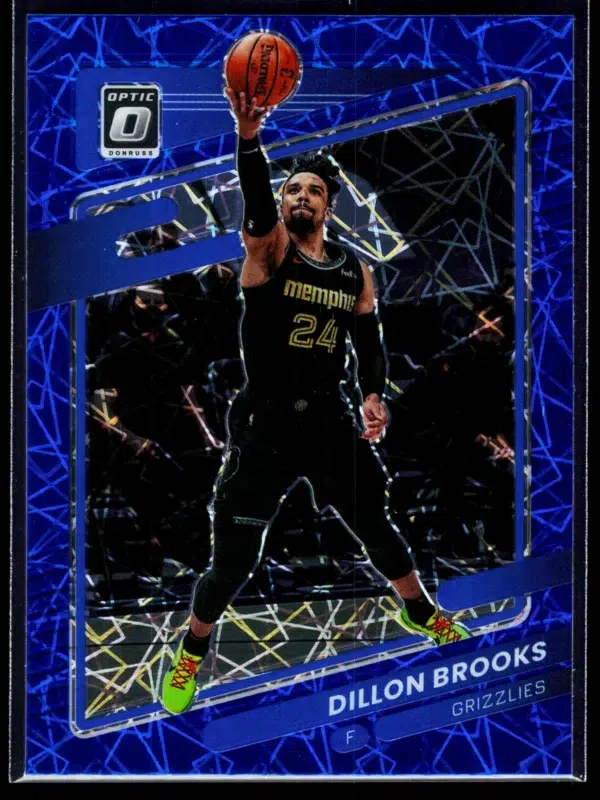 2021 22 Dillon Brooks #136 Panini Donruss Optic Blue Velocity Prizm - front