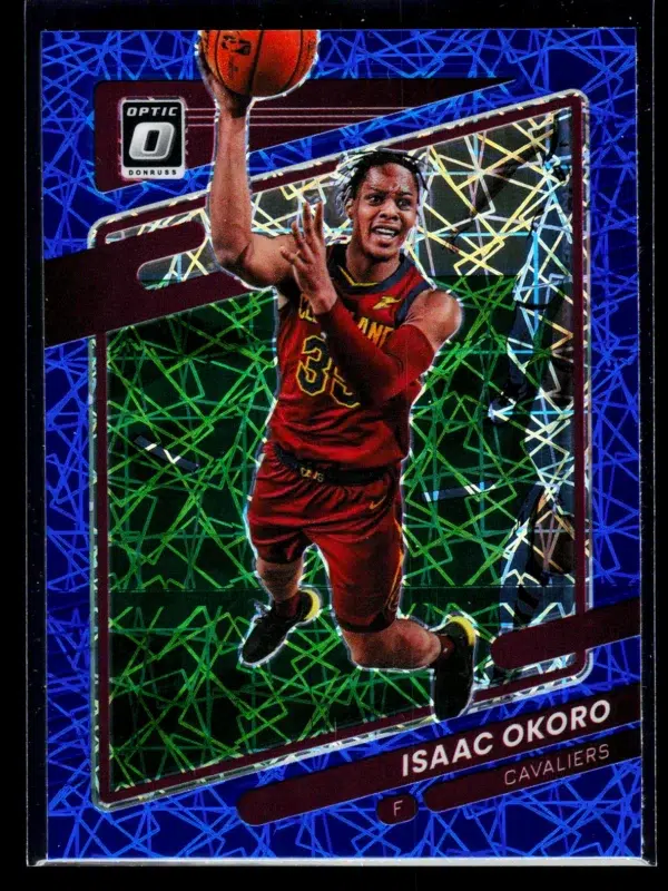 2021 22 Isaac Okoro #99 Panini Donruss Optic Blue Velocity Prizm - front