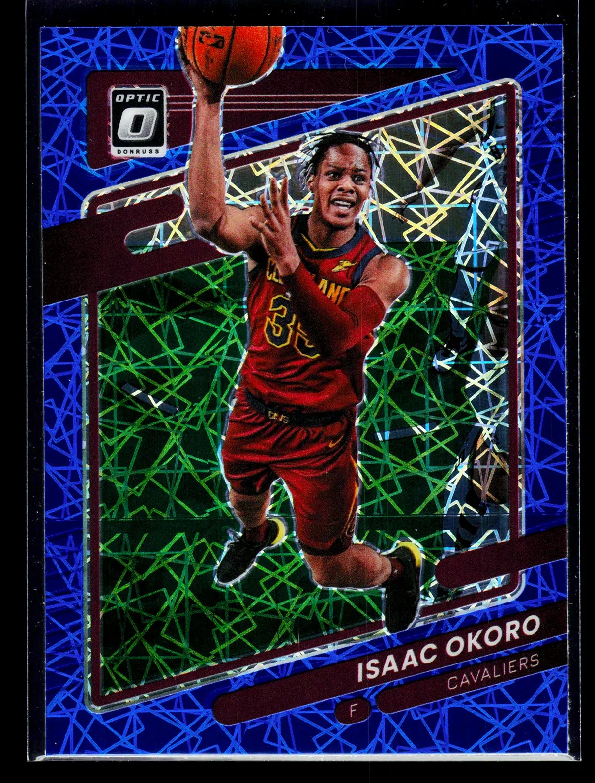 2021 22 Isaac Okoro #99 Panini Donruss Optic Blue Velocity Prizm - front