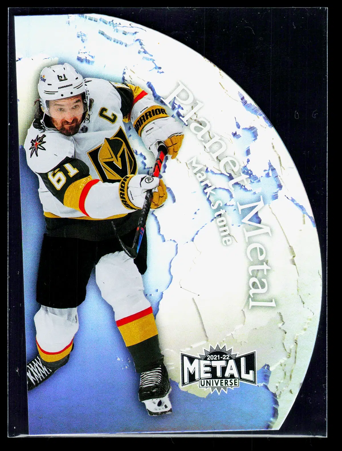 2021 22 Mark Stone #PM 11 Upper Deck Skybox Metal Universe Planet Metal - front