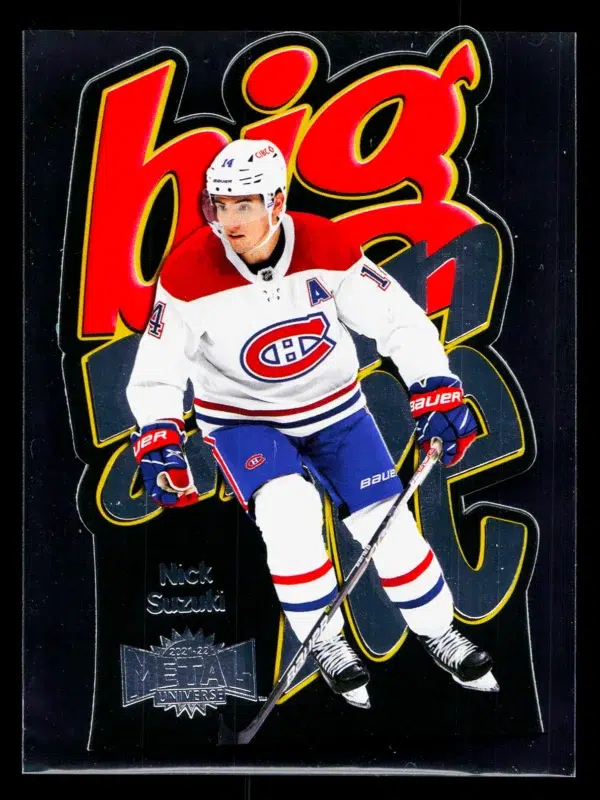 2021 22 Nick Suzuki #BM 38 Upper Deck Skybox Metal Universe Big Man on Ice - front