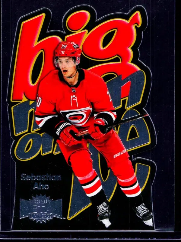 2021 22 Sebastian Aho #BM 13 Upper Deck Skybox Metal Universe Big Man on Ice - front
