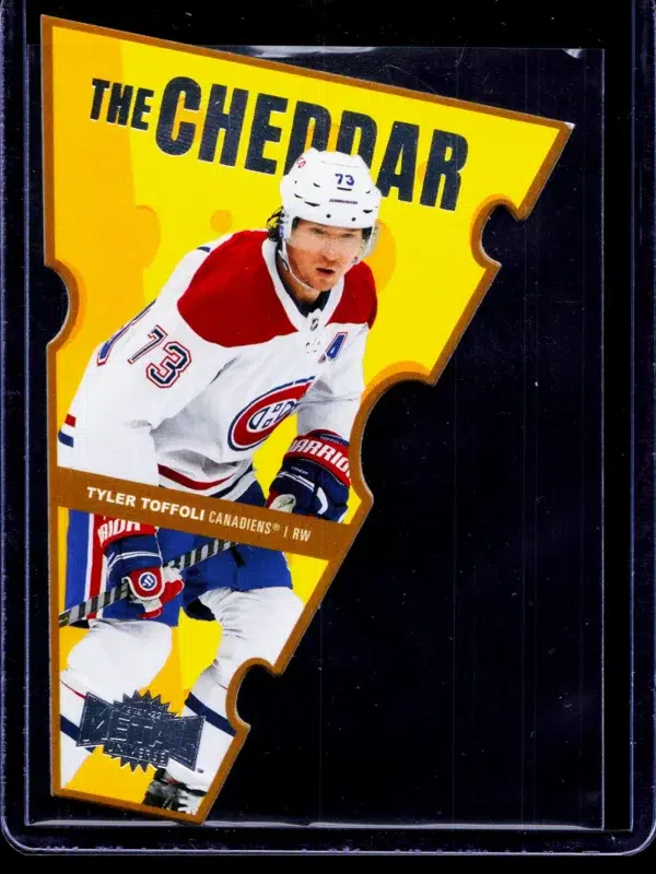 2021 22 Tyler Toffoli #TC 18 Upper Deck Skybox Metal Universe The Cheddar - front
