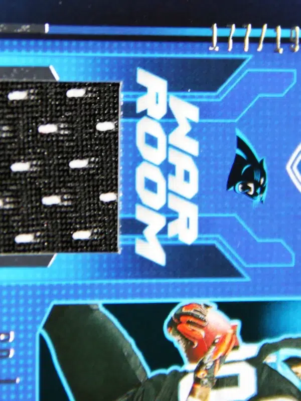2021 Chuba Hubbard #WRM CHU Panini Absolute War Room Materials of 199 - detail