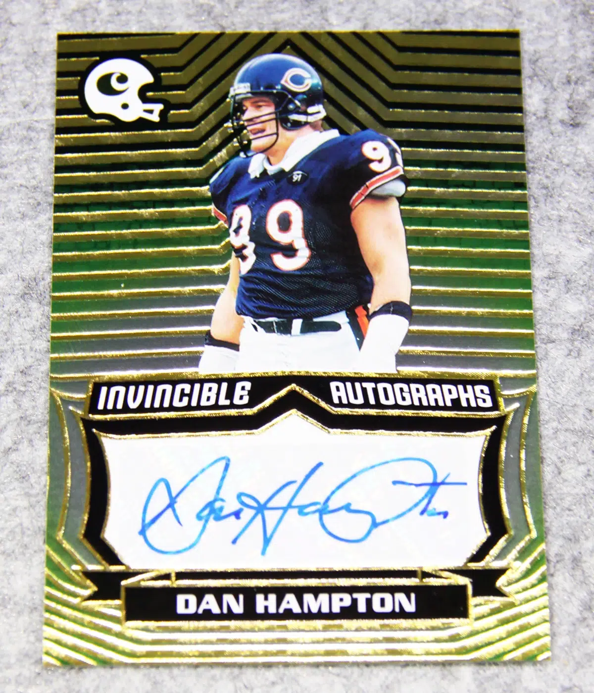 2021 Dan Hampton #INV DHA Panini Chronicles Invincible Autographs - front
