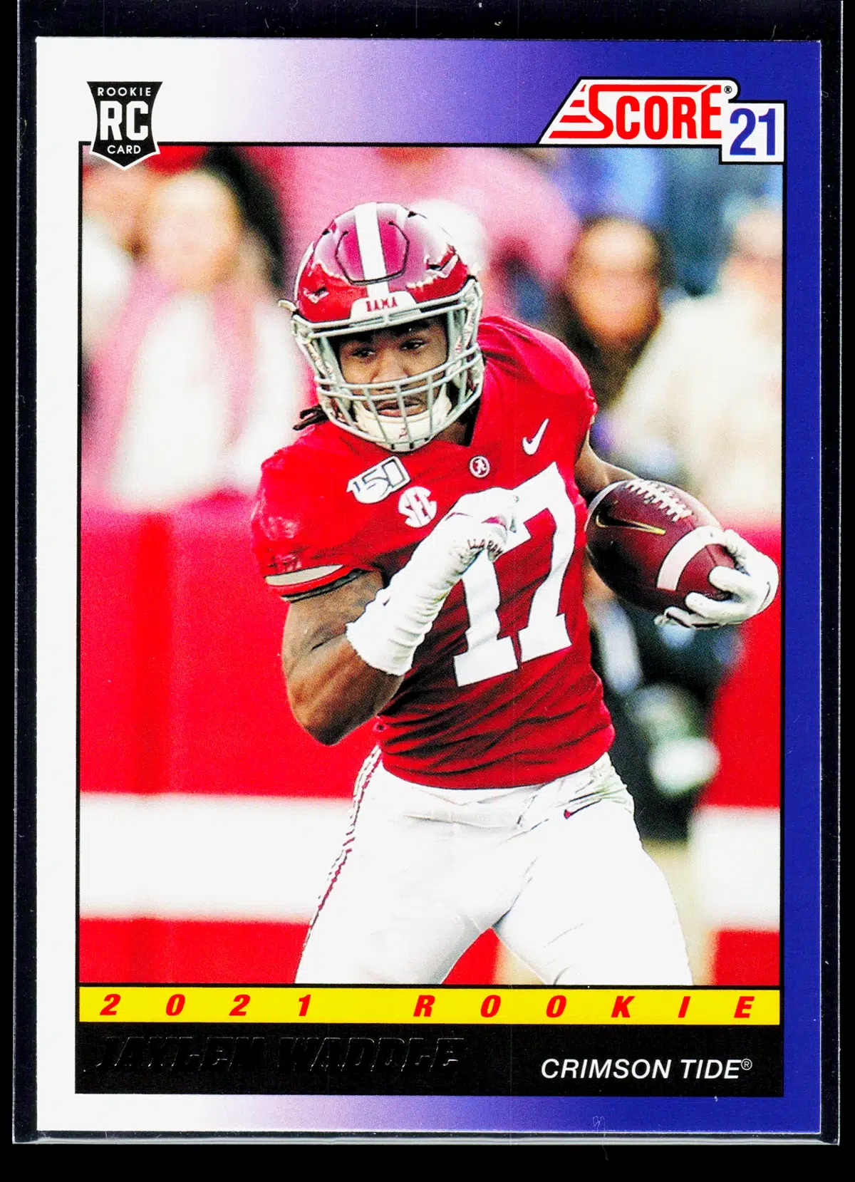 2021 Jaylen Waddle #TB7 Panini Score 1991 Throwback - front