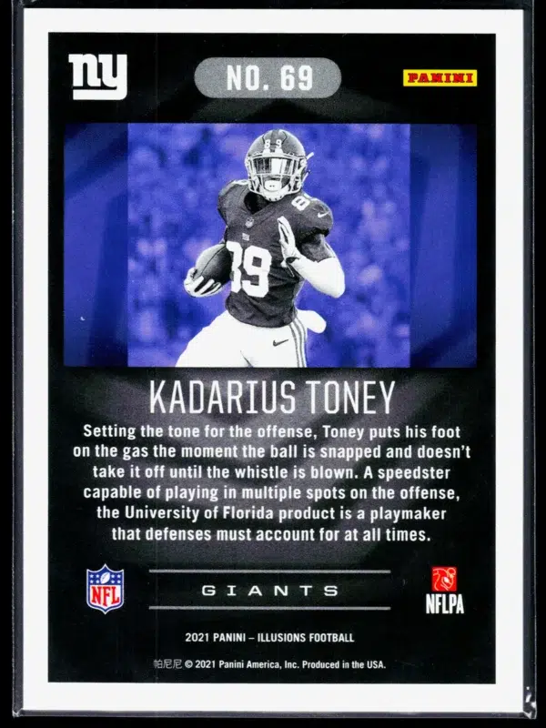 2021 Kadarius Toney #69 Panini Illusions - back