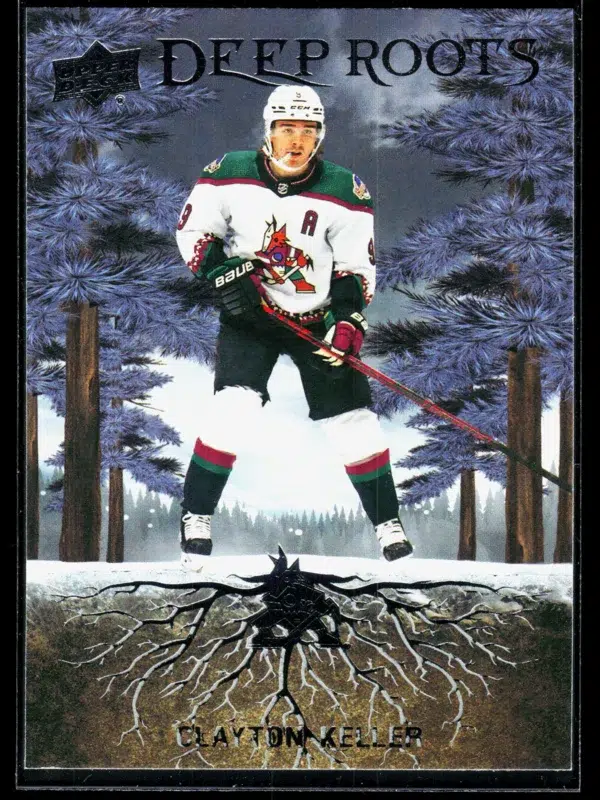 2023 24 Clayton Keller #DR 36 Upper Deck Series 2 Deep Roots - front